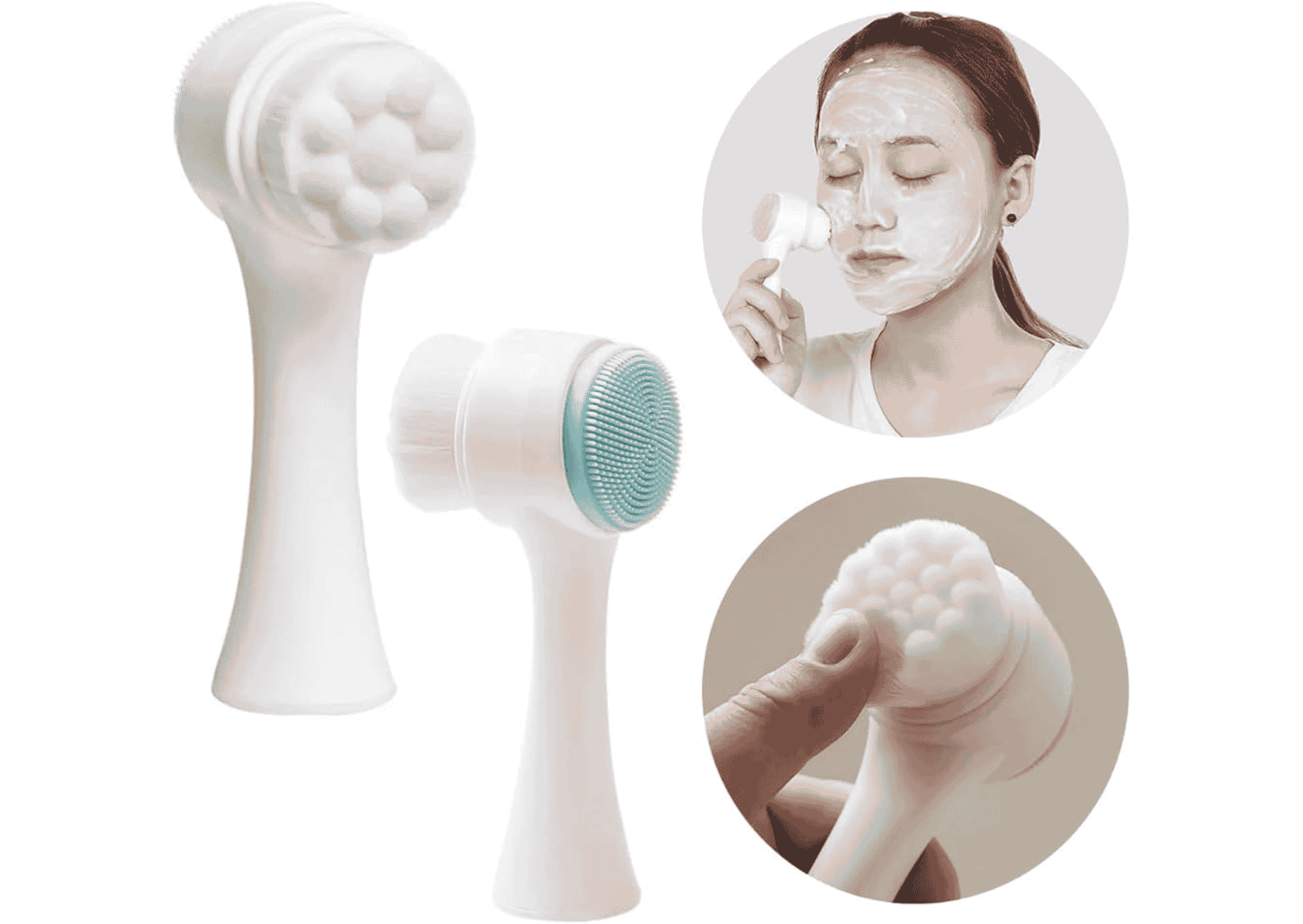 DAFU - ESPONJA FACIAL 2 EM 1 (DF101-PC75)