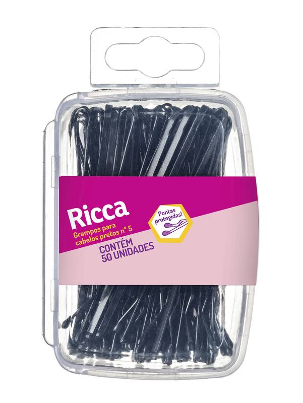 GRAMPO P/ CABELO N5 PRETO (CAIXA C/ 50 UN...