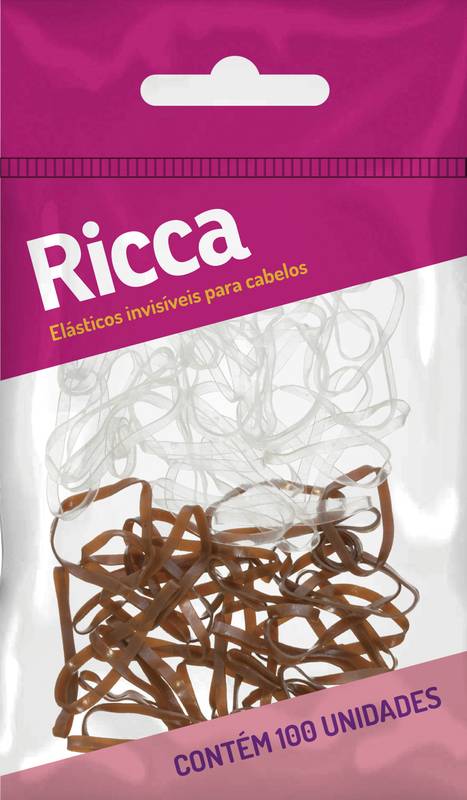 ELASTICOS INVISIVEIS 100 PCS RICCA