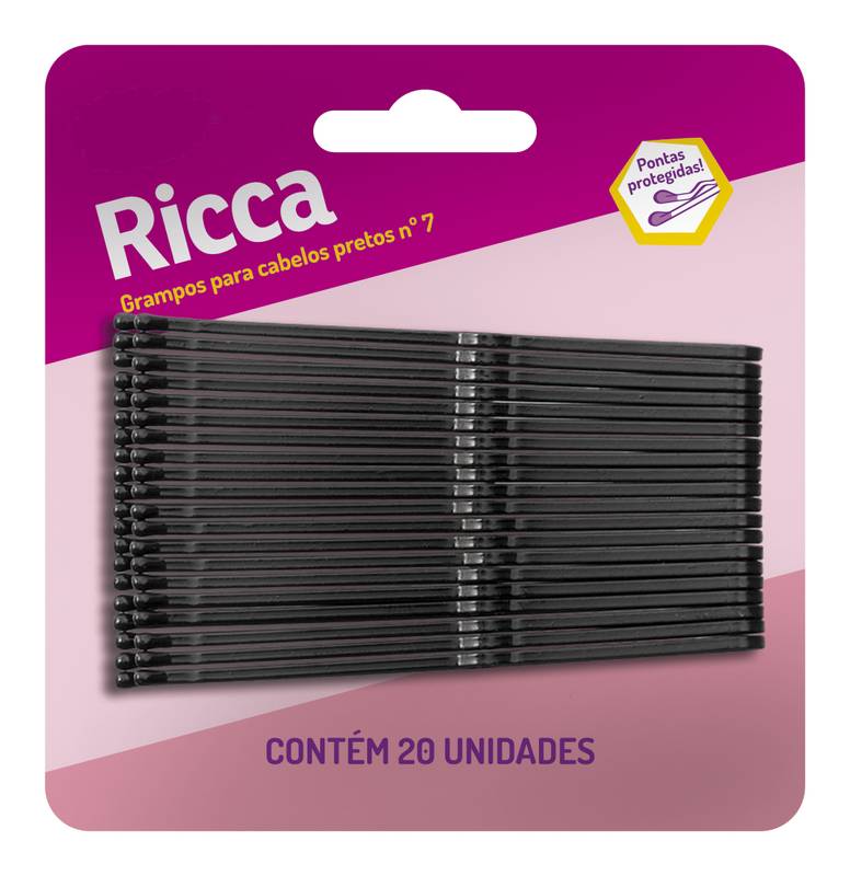 GRAMPO P/ CABELO PRETO N.7 - RICCA