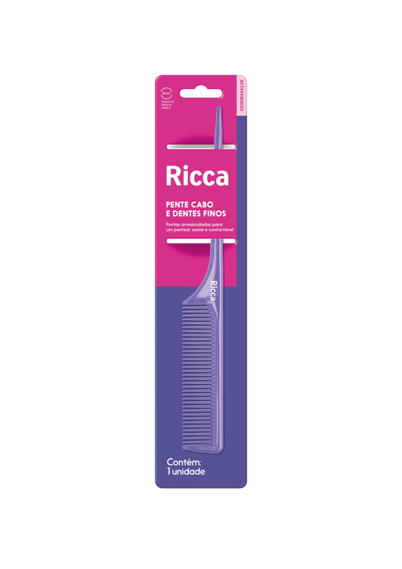 PENTE BASIC CABO FINO MECHAS - RICCA.