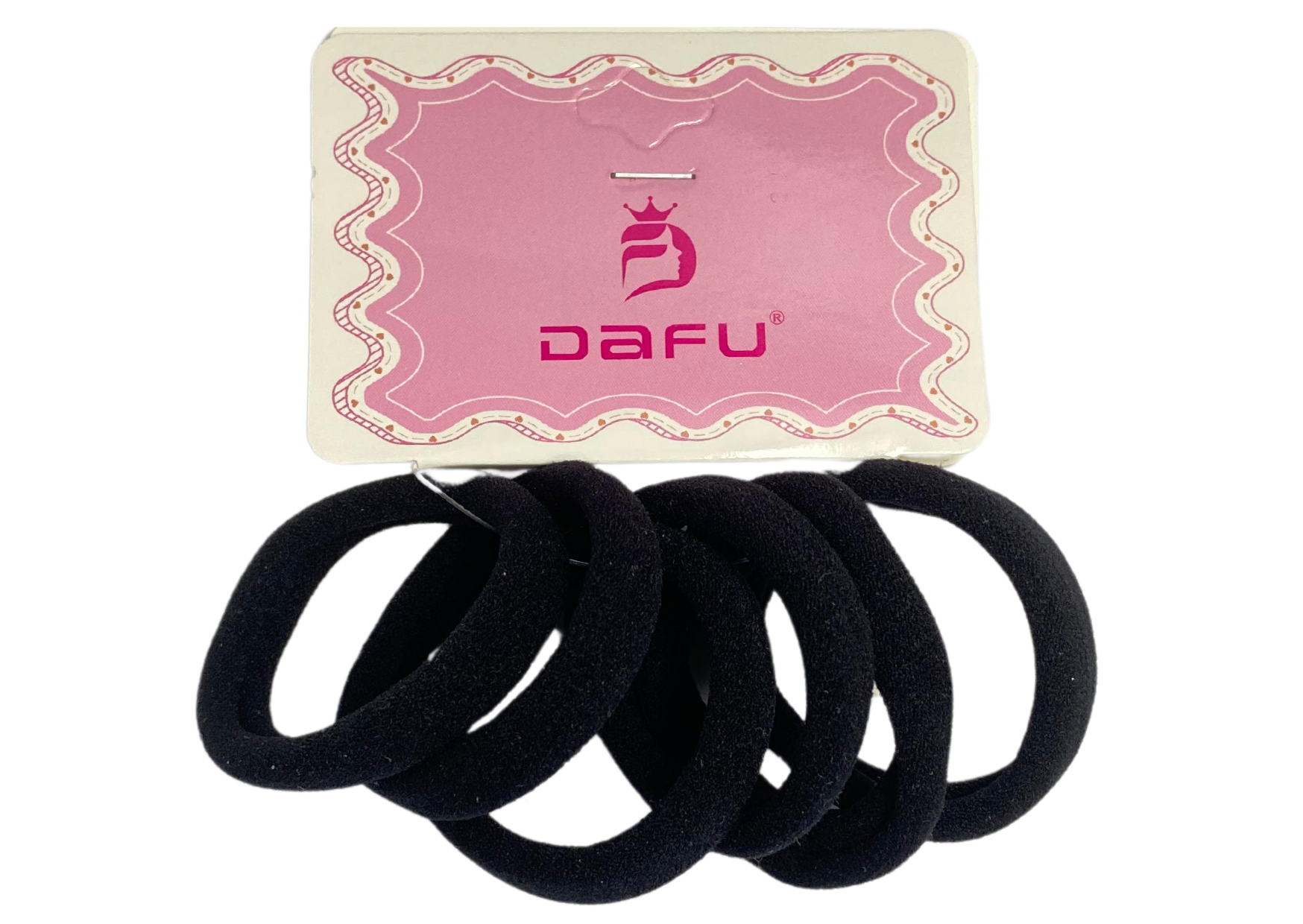 DAFU - ELASTICO DE CABELO C/ 6 UN PRETO (...