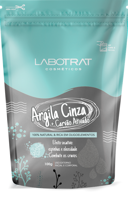 LABOTRAT - ARGILA CINZA C/ CARVAO ATIVADO...