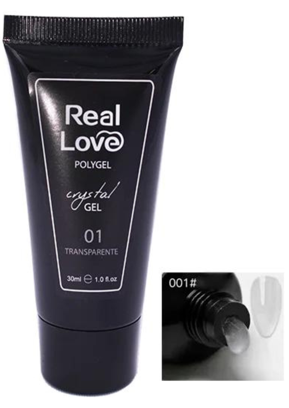 REAL LOVE - POLYGEL 30ML N.01 TRANSPARENTE