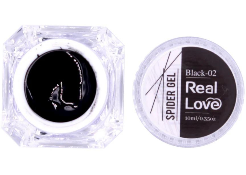 REAL LOVE - SPIDER GEL 10ML PRETO