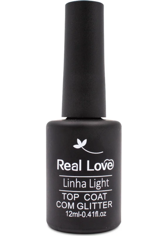 REAL LOVE - TOP COAT C/ GLITTER 12ML