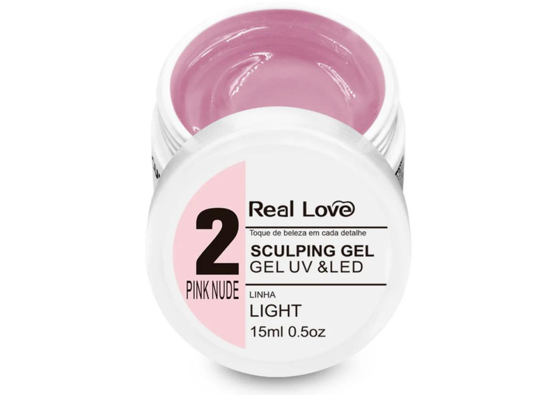 REAL LOVE - GEL 15ML UV/LED - N 02 PINK N...