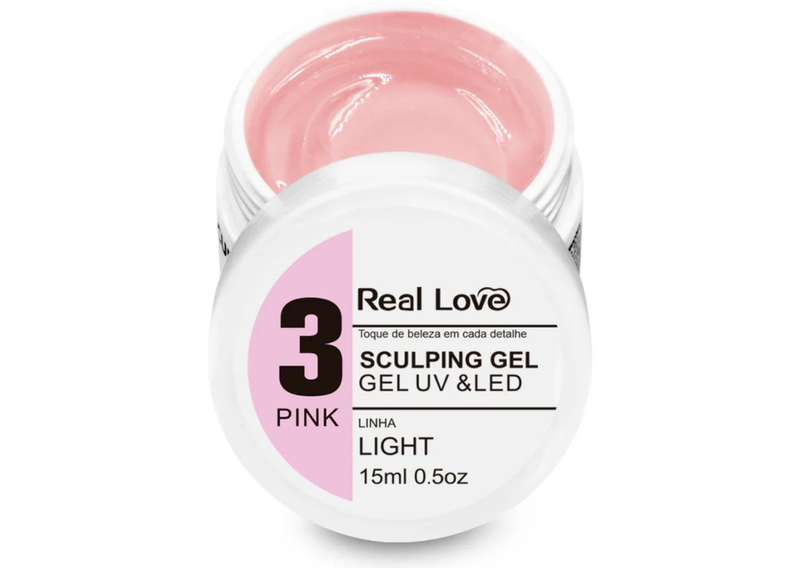 REAL LOVE - GEL 15ML UV/LED - N 03 PINK (...