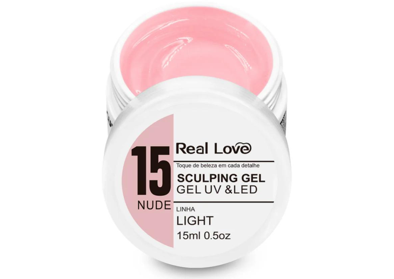 REAL LOVE - GEL 15ML UV/LED - N 15 NUDE (...