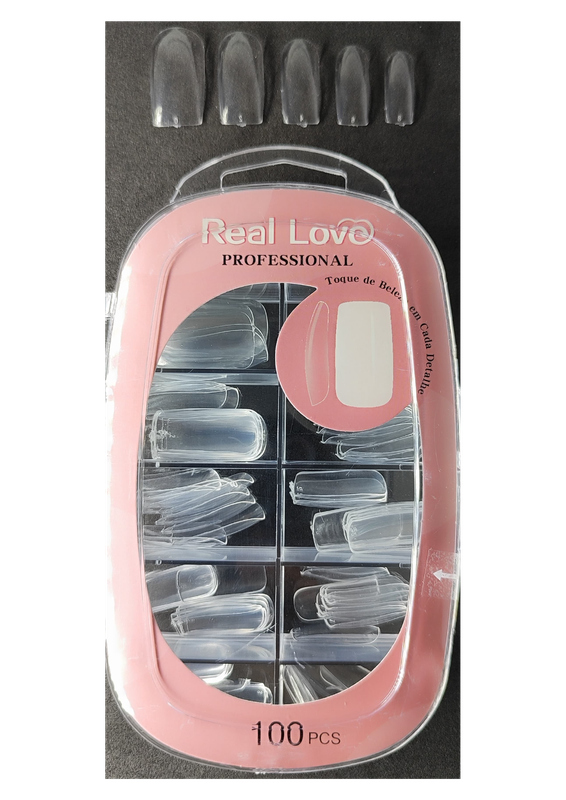 REAL LOVE - UNHA POSTICA QUADRADA CURTA T...
