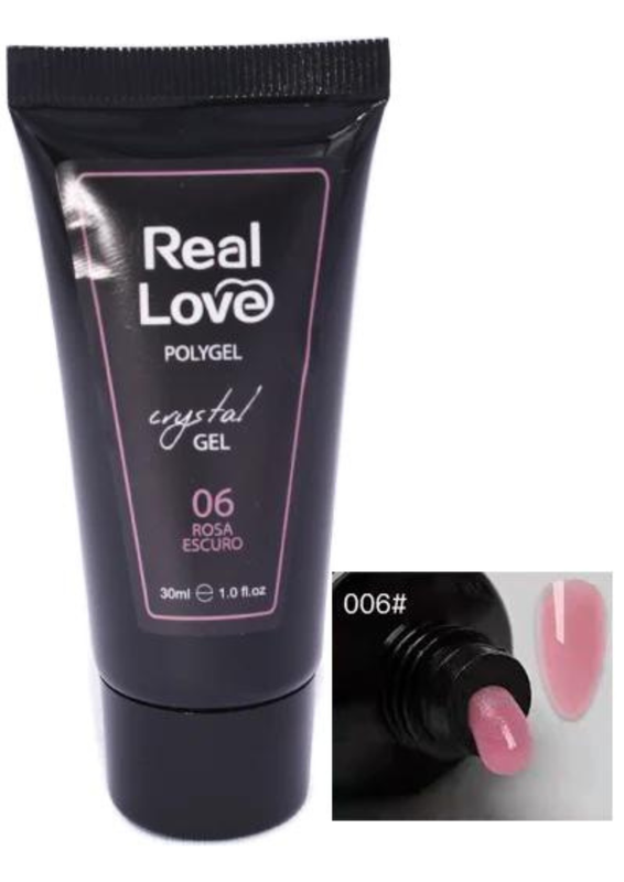 REAL LOVE - POLYGEL 30ML N.06 ROSA ESCURO